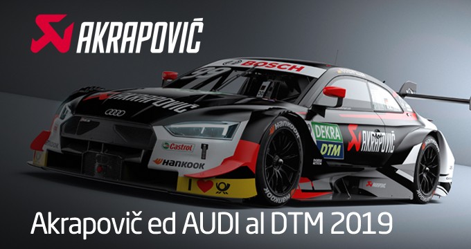 Audi veste Akrapovic: scopri la vettura che parteciperà al DTM con “Rocky”.